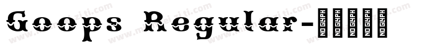 Goops Regular字体转换